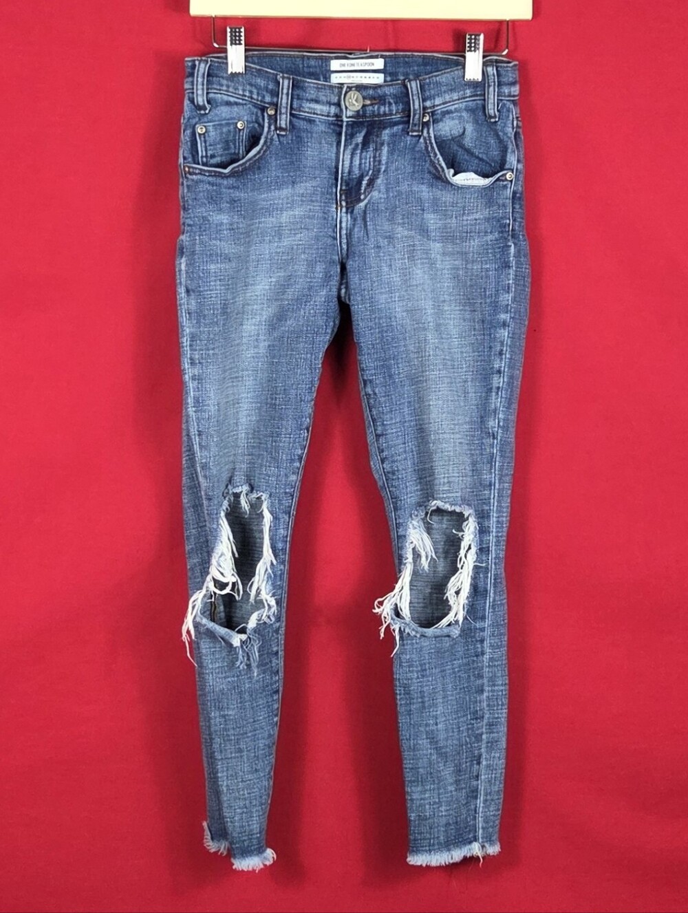 ONE TEASPOON Freebirds‎ 11 Low Waist Stretch Fitted Leg Jeans Womens Size 25